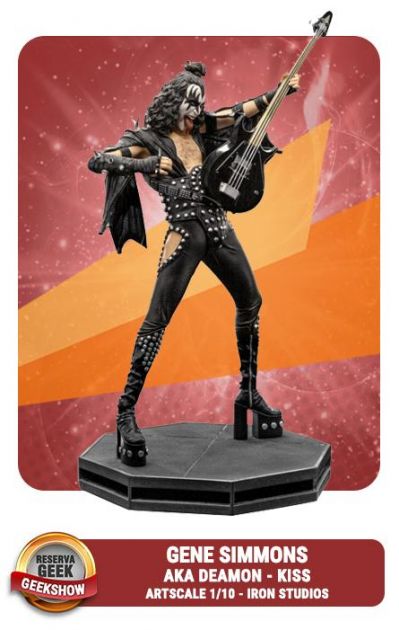 VOUCHER DE RESERVA GENE SIMMONS A.K.A. DEMON - KISS - ART SCALE 1/10 - IRON STUDIOS