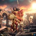 WONDER WOMAN UNLEASHED ART SCALE 1/10 - DC COMICS - IRON STUDIOS